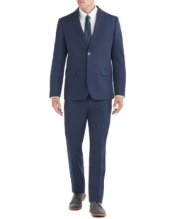 Marcraft Tailored Shop Bell Check Single-Breasted Suit - Blue