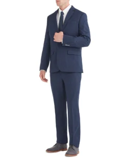 Marcraft Tailored Shop Bell Check Single-Breasted Suit - Blue
