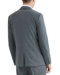 Marcraft Burge Bi-Stretch Two-Button Notch Lapel Jacket - Grey Tailored Shop