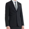 Marcraft Tailored Shop Burge Bi-Stretch Two-Button Notch Lapel Jacket - Black