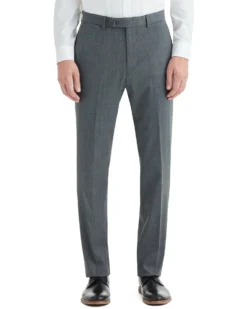 Marcraft Cave Bi-Stretch Flat Front Suit Pant - Grey Tailored Shop