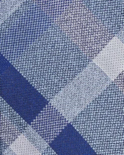 Randa Tailored Shop Kirkwood Plaid Silk Neck Tie - Navy