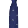 Randa Kacey Bike Printed Silk Neck Tie - Navy Tailored Shop