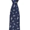 Randa Kolby Birds Printed Silk Neck Tie - Navy