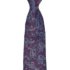 Randa Lexington Paisley Print Silk Neck Tie - Burgundy