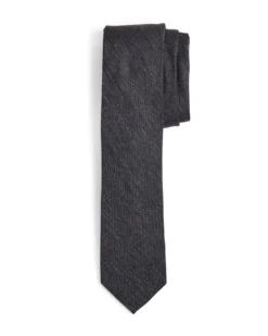Randa Tailored Shop Lynwood Solid Slim Tie - Black