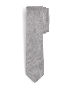 Randa Lynwood Solid Slim Tie - Silver Tailored Shop