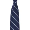 Randa Kalvin Stripe Silk Neck Tie - Navy Tailored Shop