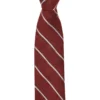 Randa Kalvin Stripe Silk Neck Tie - Red Tailored Shop