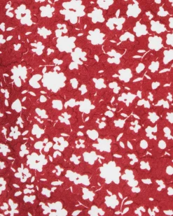 Randa Kenneth Floral Printed Silk Neck Tie - Red Tailored Shop