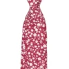 Randa Kenneth Floral Printed Silk Neck Tie - Red Tailored Shop